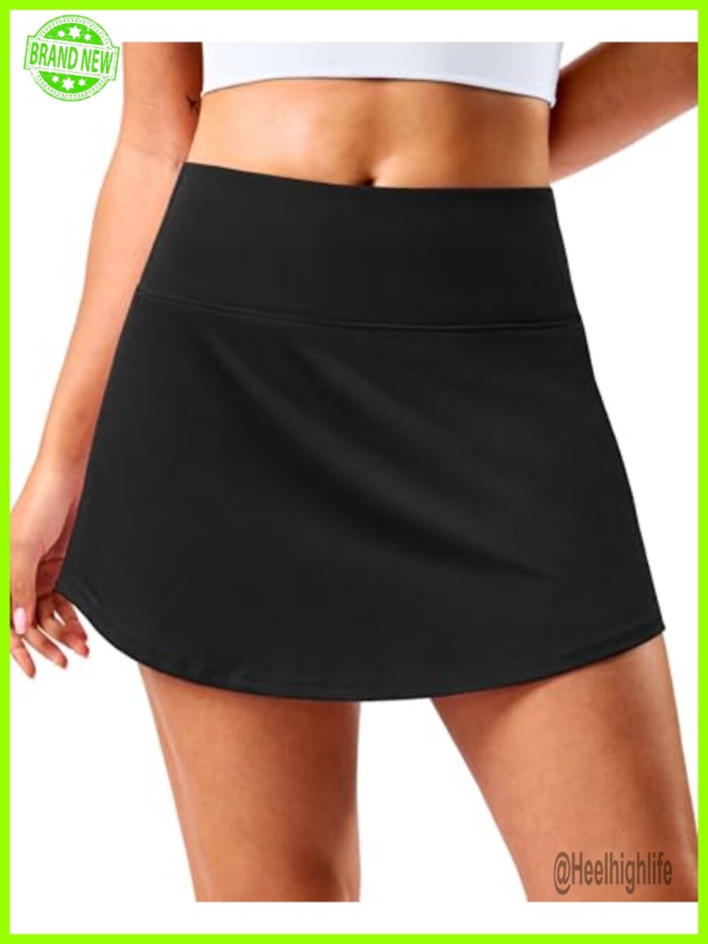 SANTINY Women's 14'' High Waisted Tennis Golf Skort with Pockets